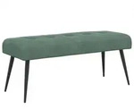 vidaXL Bank mit Knopfheftung Meergr&uuml;n 110 x 40 x 46 cm Samt