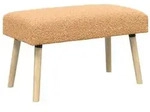 vidaXL Bank Uni Beige 80 x 40 x 46 cm Boucl&eacute;