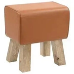 vidaXL Bank 40 x 30 x 45 cm Echtes Leder Braun