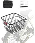 VEVOR Fahrradkorb f&uuml;r hinten 375x290x250mm, Hinterradkorb aus Metalldraht mit