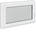 Kellerfenster RISOR Anthrazit 100 x 50 cm PVC und Glas