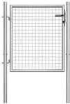 vidaXL Gartentor Verzinkter Stahl 105x125 cm Silbern