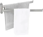 Handtuchhalter Schwenkbar Doppel Badetuchhalter 2 Armig 50CM Geb&uuml;rstet