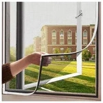 Fliegengitter Fenster 120x130cm Magnetverschluss DIY Insektenschutz