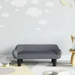 vidaXL Kindersofa Dunkelgrau 70x40x24 cm Samt