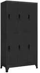 vidaXL Schlie&szlig;fachschrank Anthrazit 90x45x180 cm Stahl