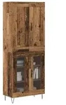vidaXL Highboard Altholz 69,5 x 34 x 180 cm Holzwerkstoff