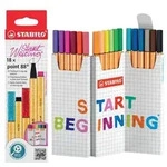 Fineliner point 88 Tischset 18 St&uuml;ck/18 Farben Zick-Zack