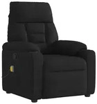 vidaXL Massagesessel Schwarz Mikrofasergewebe
