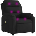 vidaXL Massage-Relaxsessel, schwarzer Stoff