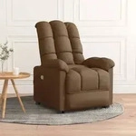 vidaXL Massagesessel Braun Stoff