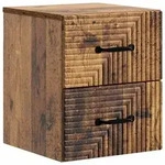 vidaXL Wandmontierter Nachttisch Altholz 34,5 x 33 x 40 cm
