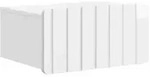 vidaXL Wandmontierter Nachttisch Hochglanz Wei&szlig; 49 x 34,5 x 24 cm
