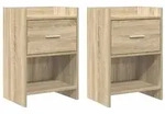vidaXL Nachttische 2 pcs Sonoma-Eiche 40 x 30 x 60 cm Holzwerkstoff