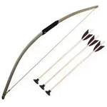 BestSaller 1203 Reiter Sportbogen 80cm, aus Eschen Holz inklusive 3 Pfeile,...