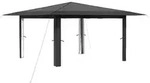 vidaXL Pavillon ohne Seitenwand 4 x 4 m Hellgrau und Anthrazit