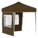 vidaXL Pop-up Partyzelt Braun 195 x 195 x 245 cm Oxford-Stoff