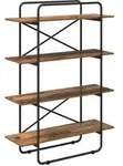 vidaXL B&uuml;cherregal 4 Ebenen 100 x 35 x 140 cm PB Eichenholz