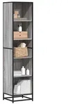vidaXL B&uuml;cherregal Grau Sonoma 40x35x170,5 cm Holzwerkstoff
