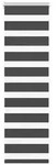 vidaXL Zebrarollo Schwarz 50x150 cm Stoffbreite 45,9 cm Polyester
