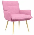 vidaXL Sessel Rosa Stoff