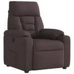 vidaXL Relaxsessel Dunkelbraun Stoff