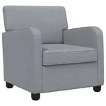vidaXL Sessel Hellgrau Stoff