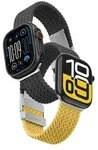 2er-Set AmazingThing Blend Band Apple Watch 45/46/49 mm - Gelb-Schwarz/Schwarz