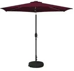 vidaXL Garten Sonnenschirm mit LED-Lichtern 270 x 270 cm Polyester