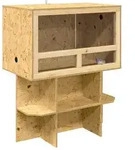 vidaXL Terrarium Braun 80 x 50 x 100 cm OSB