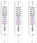 3 St&uuml;ck Wandthermometer Innen Au&szlig;en Thermometer Innenraumthermometer...