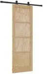 vidaXL Schiebet&uuml;r ORKDAL Natur 73,5 x 211 cm Massives Kiefernholz