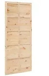 vidaXL Scheunent&uuml;r Natur 100 x 2,5 x 208 cm Massives Kiefernholz