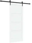 vidaXL Schiebet&uuml;r ORKDAL Wei&szlig; und Schwarz 83 x 202 cm
