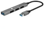 USB-A 3.2 Hub mit 4 schlanken USB-A-Ports -- aus Metall Multimedia USB Hubs