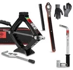 HEYNER&reg; Scherenwagenheber Set 0,8 t, 100-323 mm Hubh&ouml;he Wagenheber Bundle inkl.