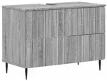 vidaXL Waschbeckenschrank ZWOLLE Sonoma-Grau 82 x 41 x 58,5 cm