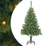vidaXL Weihnachtsbaum mit 300 LEDs mit St&auml;nder Gr&uuml;n 180 cm PVC