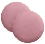 vidaXL Sitzkissen 2 pcs Rosa &Oslash;30 x 13 cm Samt