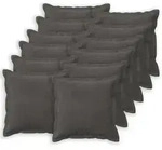 vidaXL Kissenbezug 12 pcs HOUTEN Dunkelgrau 45 x 45 cm Samt