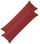 vidaXL Kissenbezug 2 stk. HOUTEN Weinrot 40 x 145 cm Polyester