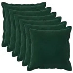 vidaXL Kissenbezug 6 pcs HOUTEN Dunkelgr&uuml;n 50 x 50 cm Samt