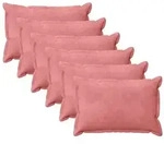 vidaXL Kissenbezug 6 pcs HOUTEN Rosa 50 x 75 cm Samt
