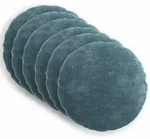 vidaXL Kissenbezug 6 pcs HEERLEN Blau &Oslash; 40 cm Chenille-Stoff