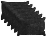 vidaXL Kissenbezug 6 stk. HOUTEN Anthrazit 50 x 75 cm Chenille-Stoff