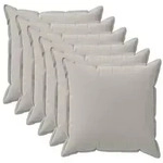 vidaXL Kissenbezug 6 stk. HOUTEN Grau 45 x 45 cm Polyester