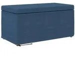 vidaXL Hocker Blau 81 x 41 x 40 cm Stoff und Pressholz