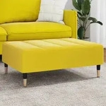 vidaXL Fu&szlig;hocker Gelb 77x55x31 cm Samt