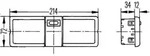 HELLA 2JA 006 447-251 Innenraumleuchte - 24V - P21W/R10W - Einbau - innen