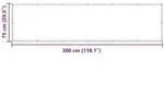 vidaXL Balkonsichtschutz Bordeauxrot 75 x 300 cm Oxford-Stoff
